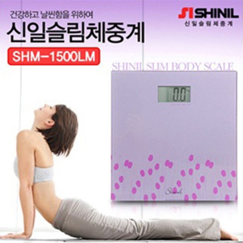 신일산업 슬림 디지털 체중계-150kg/30cm/강화유리 (SHM-1500LM)